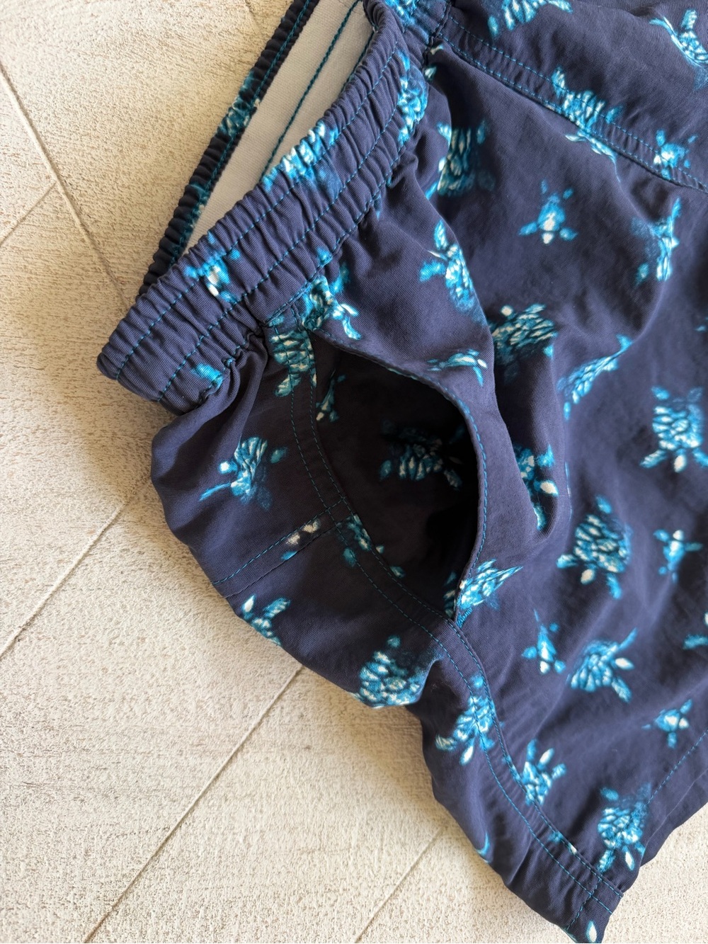 Patagonia XXS Baggies Shorts Blue Turtle Print Recycled Nylon Women’s Outdoor - Picture 3 of 10